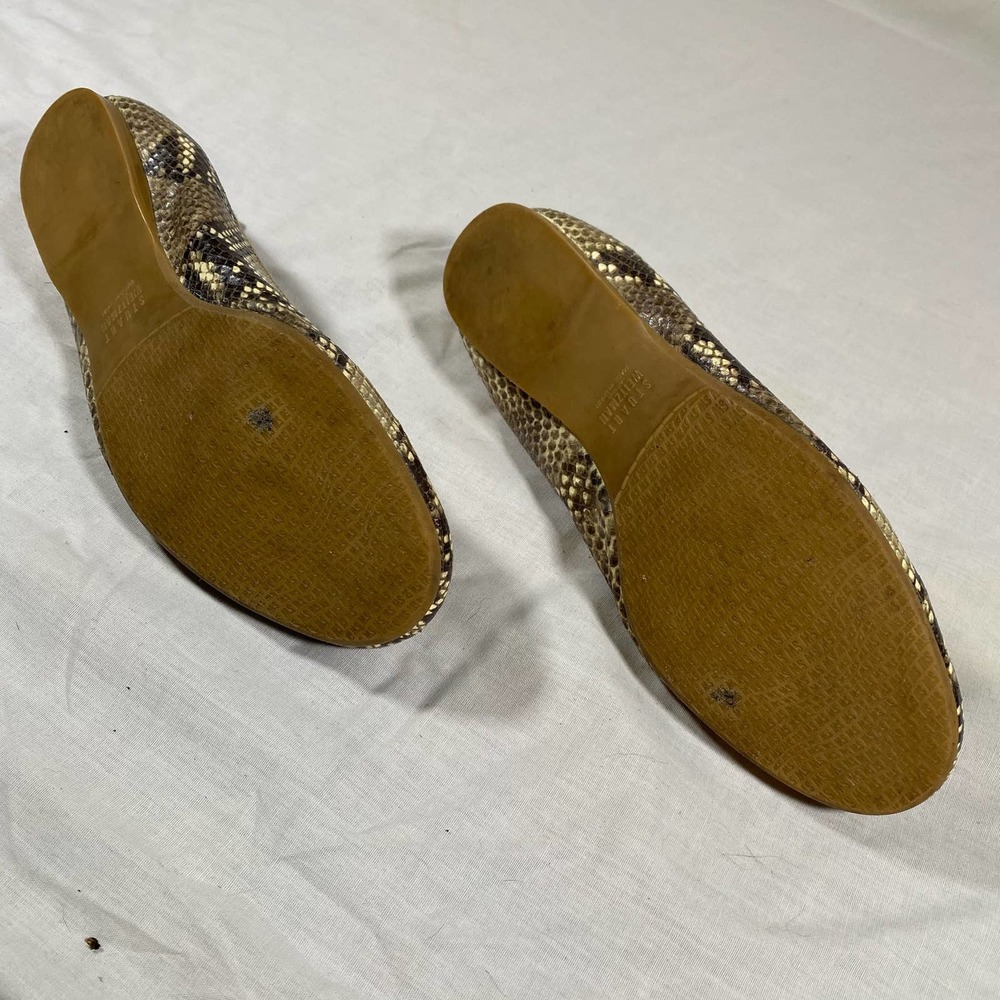 Stewart Weitzman Python Leather 9 1/2 Womens Ball… - image 7